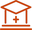 Building with a medical cross representing HIPAA penalties and the cost of noncompliance