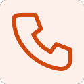 Phone handset representing a local support team that answers the phone