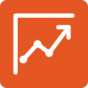 Rising trend chart representing compliance documentation and risk analysis