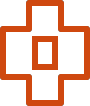 Medical cross representing specialty clinics