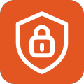 Shield with a padlock representing law firm cybersecurity