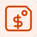 Price tag with a dollar sign representing predictable flat rate IT pricing