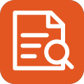 Document under a magnifying glass representing eDiscovery and litigation support tools